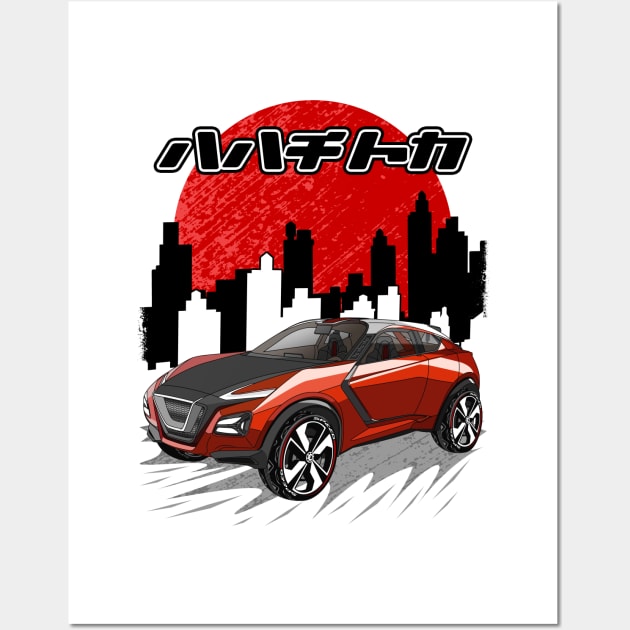 Japanese Sports Crossover Car Wall Art by Guyvit